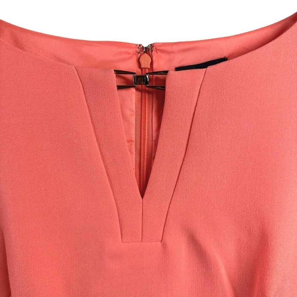 NWT Adrianna Papell Melon Crepe Sheath Dress – Women’s Size 8 - Picture 5 of 6